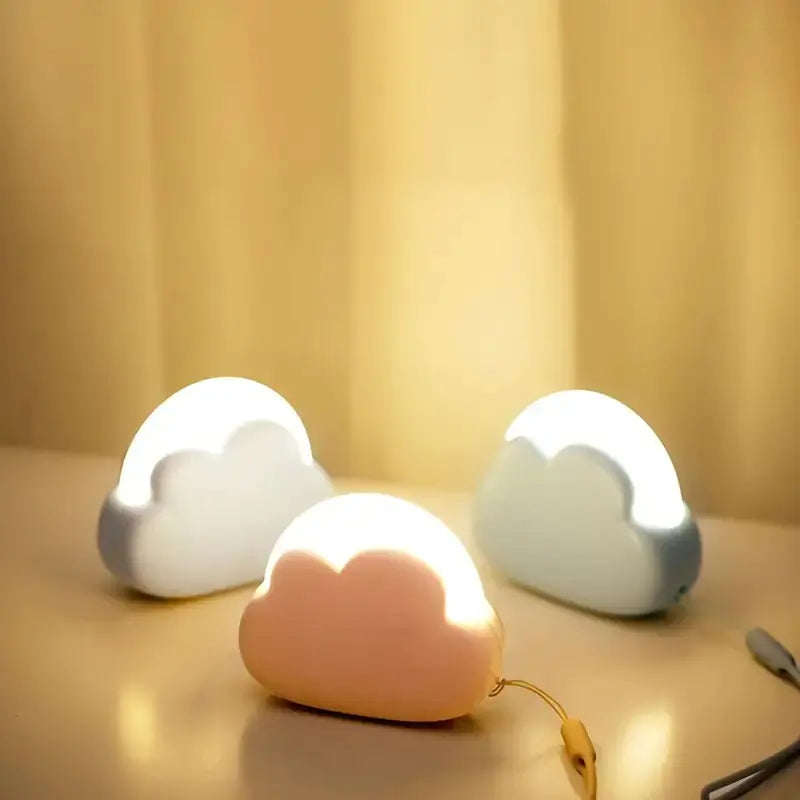 Cute Cloud Shaped Night Light - Mini Desktop Decor
