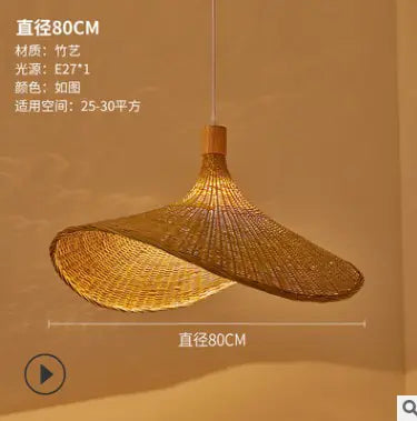 Bamboo Pendant Light - Creative Asian Style Design