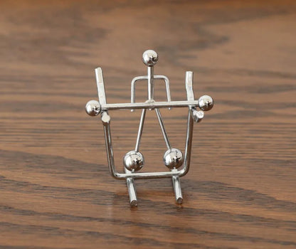 Metal Single Leg Balance Model for Home Decor and Gifts