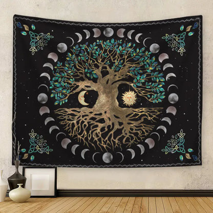 Mandala Series Sunstone Tapestry for Home Decor