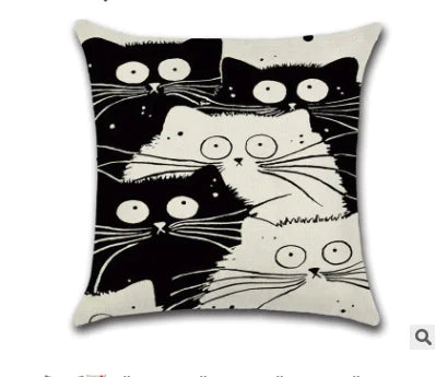 Cat Plush Pillow, Cartoon Cushion for Home Decor