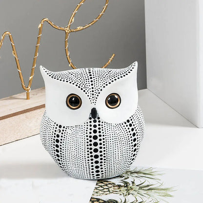 Modern Minimalist Cute Ceramic Owl Decor