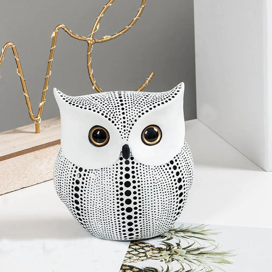 Modern Minimalist Cute Ceramic Owl Decor