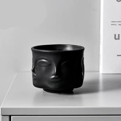 Nordic Creative Face Planter - Modern Ceramic Home Decor