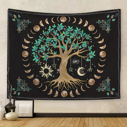 Mandala Series Sunstone Tapestry for Home Decor
