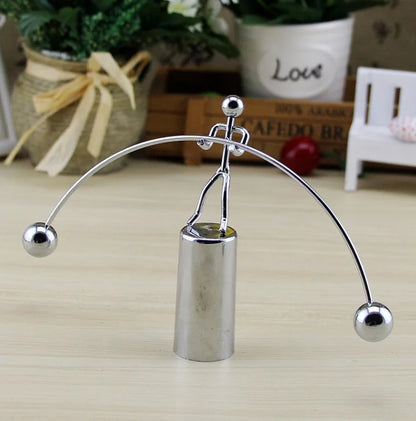 Metal Single Leg Balance Model for Home Decor and Gifts