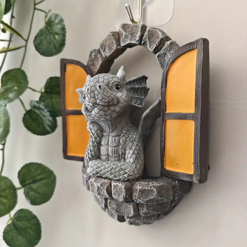 Small Dragon Resin Wall Decor for Home Decoration