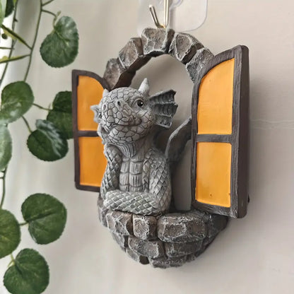 Small Dragon Resin Wall Decor for Home Decoration
