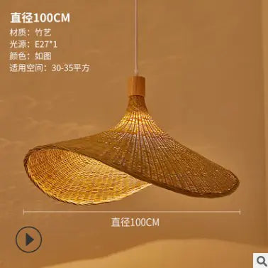 Bamboo Pendant Light - Creative Asian Style Design