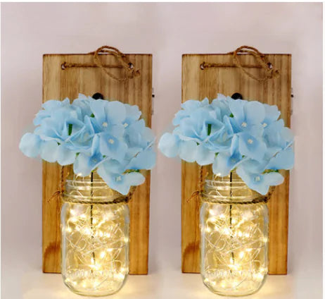 Solar Mason Jar Hanging Light for Garden, Balcony, and Home Decor