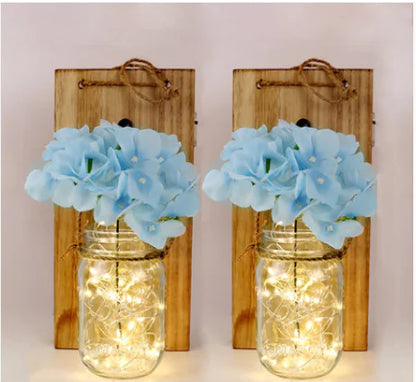Solar Mason Jar Hanging Light for Garden, Balcony, and Home Decor