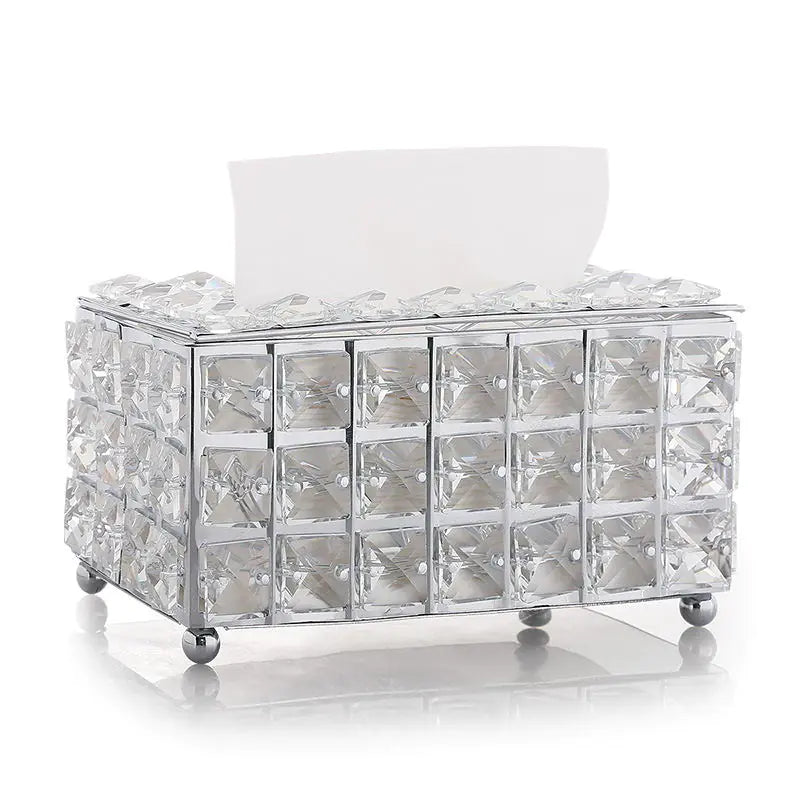 Minimalist Crystal Tissue Box for Home Decor