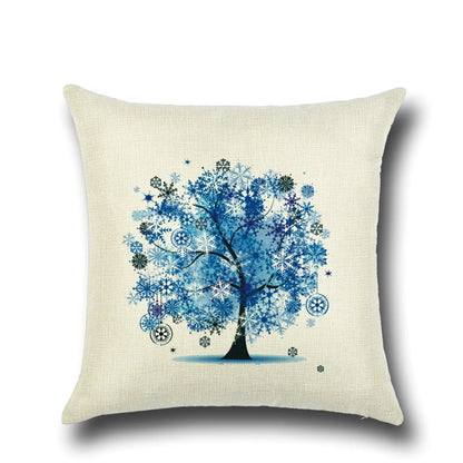 Stylish Cartoon Floral Tree Pillowcase for Home Decor