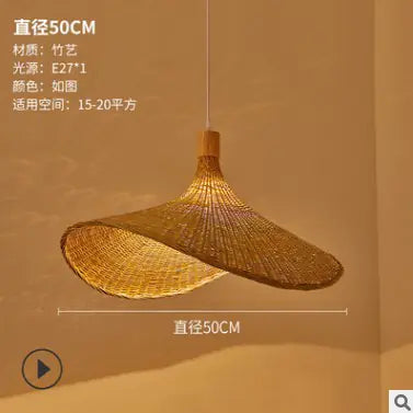 Bamboo Pendant Light - Creative Asian Style Design