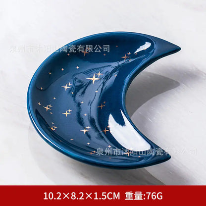 Nordic Ceramic Creative Moon Fruit Plate and Dish Decor