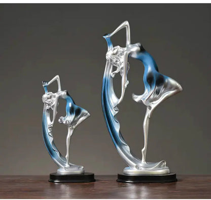 Modern Creative Dancing Girl Figurine for Home Decor