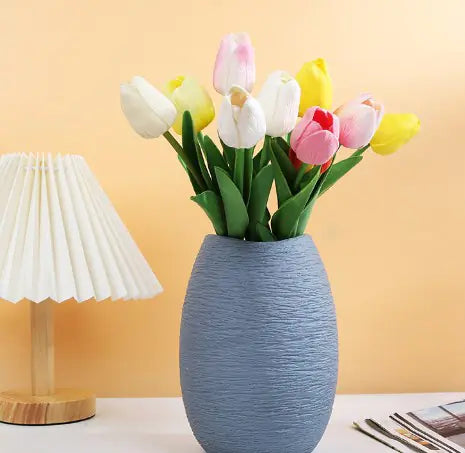 Creative White Ceramic Vase for Home Decor (Nordic Style)