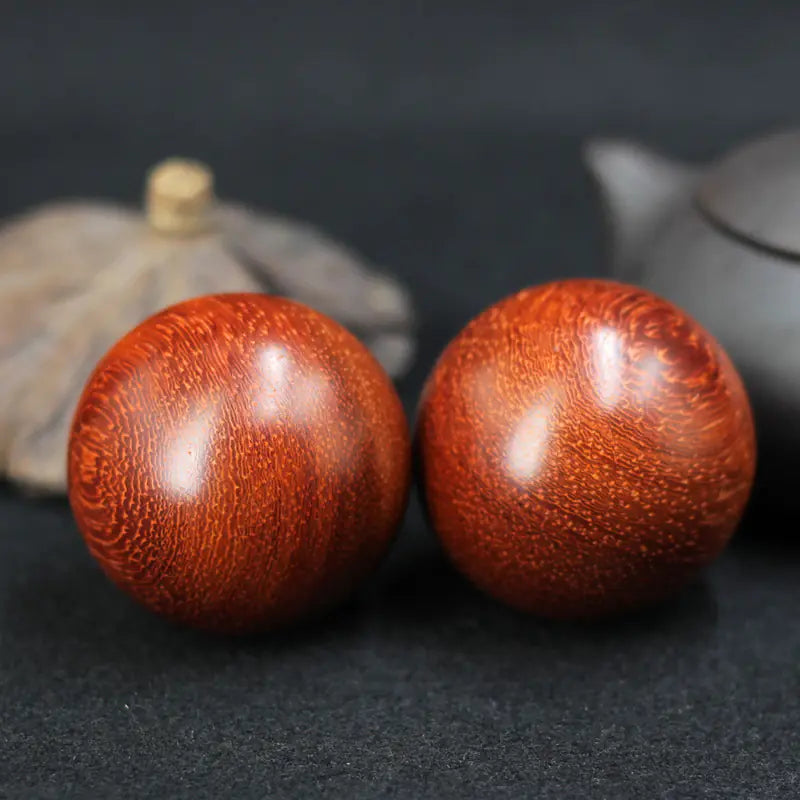 Wooden Health Ball Handcrafted with Red Sandalwood