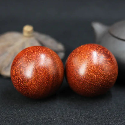 Wooden Health Ball Handcrafted with Red Sandalwood
