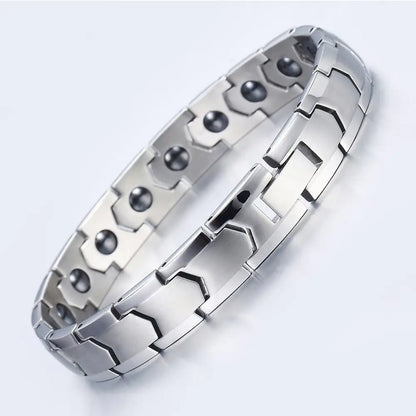 Stainless Steel Magnetic Therapy Health Bracelet