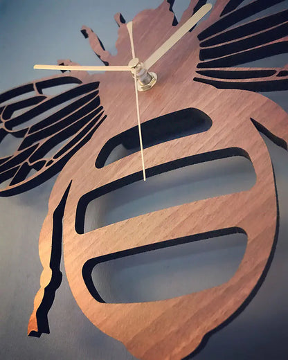 Creative Bamboo Bee Wall Clock for Home Decor