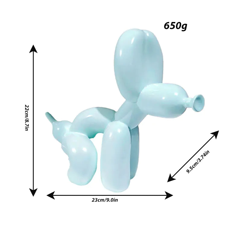 Cute Shiny Balloon Dog Sculpture Home Decor Art Piece