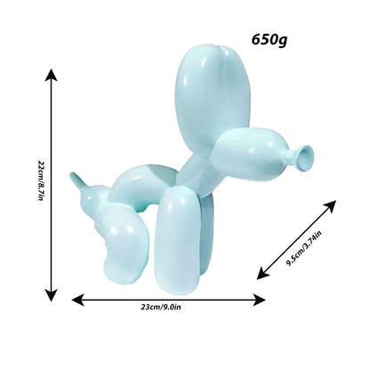 Cute Shiny Balloon Dog Sculpture Home Decor Art Piece