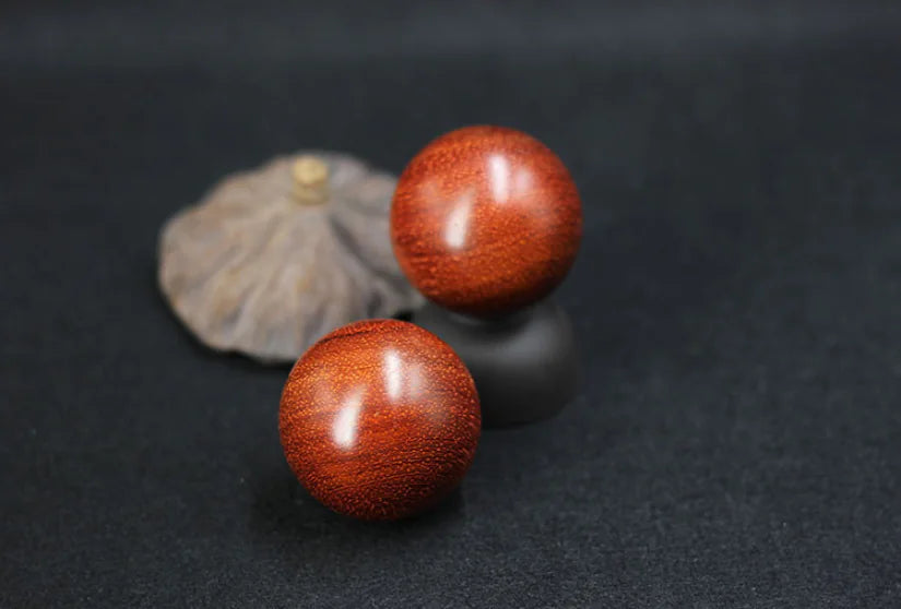 Wooden Health Ball Handcrafted with Red Sandalwood