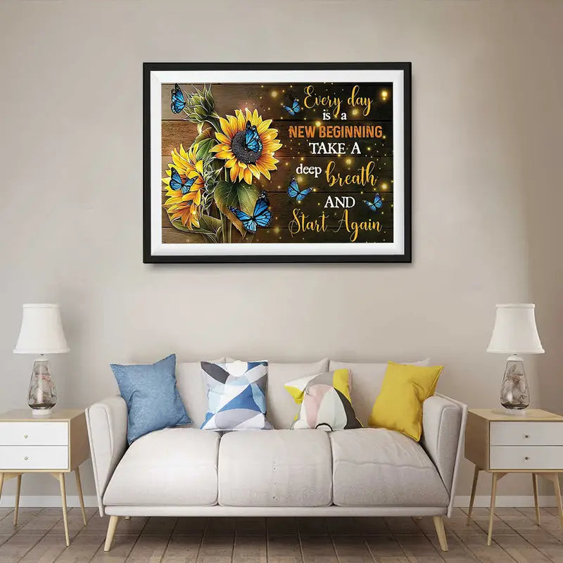 Sunflower Canvas Painting - Wall Art for Home Decor
