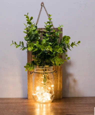 Solar Mason Jar Hanging Light for Garden, Balcony, and Home Decor