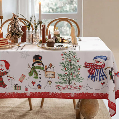 Christmas Tablecloth Christmas Table Cloth Holiday Tablecloth for Christmas Decor
