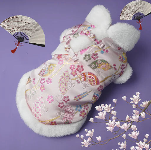 Thick Cotton Pet Clothes for New Year Warmth