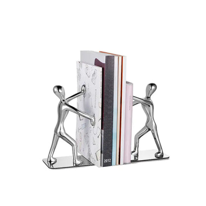 Creative Metal Bookends for Desk Decor and Organization