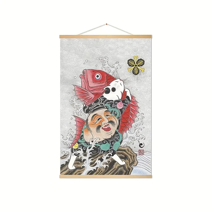 Cute Cat Canvas Wall Art for Home Decor (1pc)