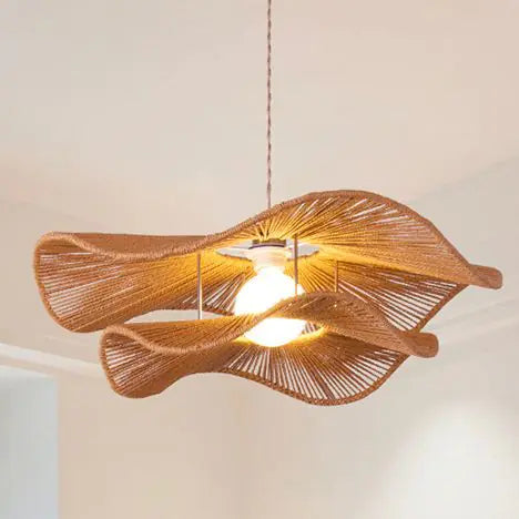 Japanese Vintage Rope Pendant Light for Home Decor
