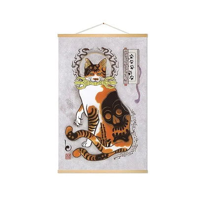 Cute Cat Canvas Wall Art for Home Decor (1pc)