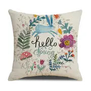 Rabbit Butterfly Design Pillowcase - Soft Flannel Decor