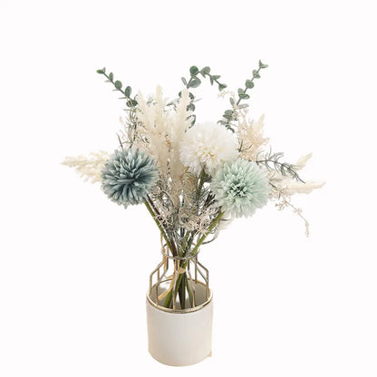 Artificial Flower Bouquet with 3 Heads for Home Decor