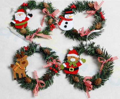 PVC Christmas Tree Wreath for Holiday Window Decor