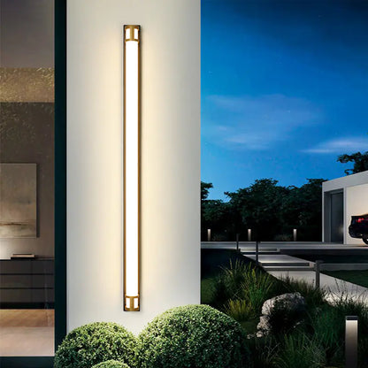 Gold Linear Wall Corner Lamp for Modern Home Decor