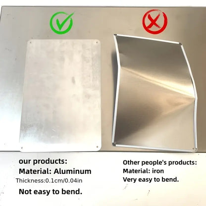 Funny Retro Aluminum Metal Sign for Home or Cafe Decor