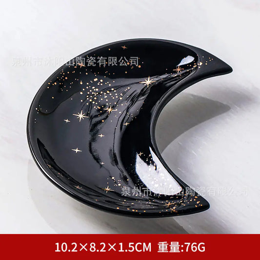 Nordic Ceramic Creative Moon Fruit Plate and Dish Decor