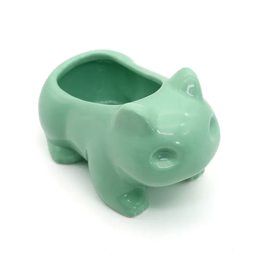 Ceramic Bulbasaur Planter for Succulents and Decor