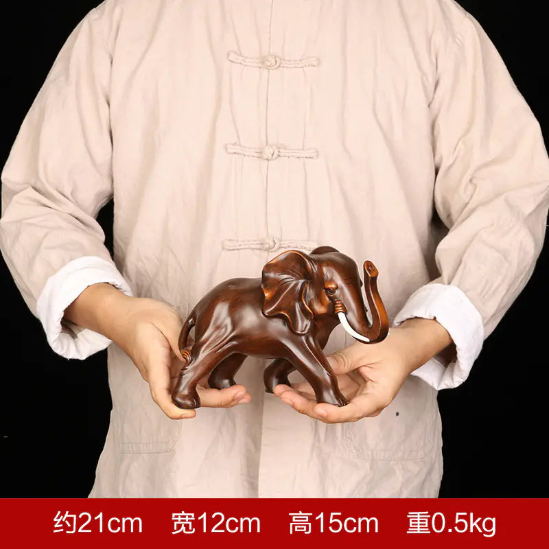 Resin Elephant Figurine for Home Decor (One Piece)